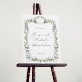 "Hydrangea Vine" - Wedding Party Signs in Coastal by Susan Moyal - In Use