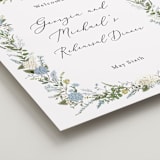 "Hydrangea Vine" - Wedding Party Signs in Coastal by Susan Moyal - Detail