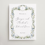 "Hydrangea Vine" - Wedding Party Signs in Coastal by Susan Moyal - Front