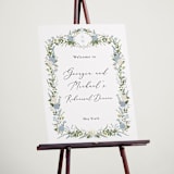 "Hydrangea Vine" - Wedding Party Signs in Coastal by Susan Moyal - In Use
