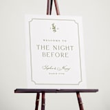 "Simply Elegant" - Wedding Party Signs in Pistachio by Yaling Hou Suzuki - In Use