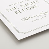 "Simply Elegant" - Wedding Party Signs in Pistachio by Yaling Hou Suzuki - Detail