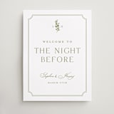 "Simply Elegant" - Wedding Party Signs in Pistachio by Yaling Hou Suzuki - Front