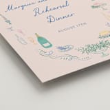"Dining" - Wedding Party Signs in Pastel by Elly - Detail