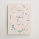 "Dining" - Wedding Party Signs in Pastel by Elly - Front