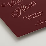 "Museum" - Wedding Party Signs in Burgundy by Nazia Hyder - Detail