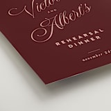 "Museum" - Wedding Party Signs in Burgundy by Nazia Hyder - Detail
