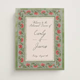 "Wedding Tapestry" - Wedding Party Signs in Coral Fern by Chris Griffith - Front