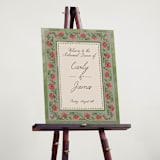 "Wedding Tapestry" - Wedding Party Signs in Coral Fern by Chris Griffith - In Use