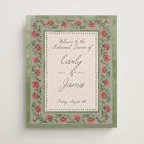 "Wedding Tapestry" - Wedding Party Signs in Coral Fern by Chris Griffith - Front