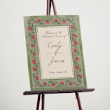 "Wedding Tapestry" - Wedding Party Signs in Coral Fern by Chris Griffith - In Use