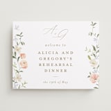 "Garden View" - Wedding Party Signs in Peach by Everett Paper Goods - Front