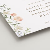 "Garden View" - Wedding Party Signs in Peach by Everett Paper Goods - Detail