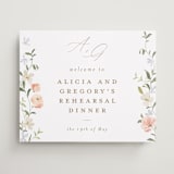 "Garden View" - Wedding Party Signs in Peach by Everett Paper Goods - Front