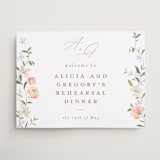 "Garden View" - Wedding Party Signs in Peach by Everett Paper Goods - Front