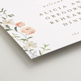"Garden View" - Wedding Party Signs in Peach by Everett Paper Goods - Detail