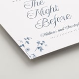 "Wildflower Corners" - Wedding Party Signs in Bluebell by Everett Paper Goods - Detail