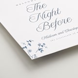 "Wildflower Corners" - Wedding Party Signs in Bluebell by Everett Paper Goods - Detail