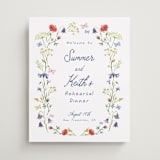 "Wildflower Romance" - Wedding Party Signs in Ivory by frau brandt - Front