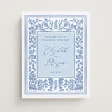 "Porcelain Floral" - Wedding Party Signs in Porcelain by Elly - Front