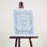 "Porcelain Floral" - Wedding Party Signs in Porcelain by Elly - In Use