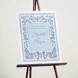 "Porcelain Floral" - Wedding Party Signs in Porcelain by Elly - In Use