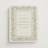 "Framed Floral" - Wedding Party Signs in Mustard by Baumbirdy - Front