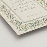 "Framed Floral" - Wedding Party Signs in Mustard by Baumbirdy - Detail