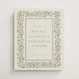"Framed Floral" - Wedding Party Signs in Mustard by Baumbirdy - Front