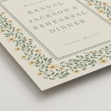 "Framed Floral" - Wedding Party Signs in Mustard by Baumbirdy - Detail