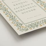 "Framed Floral" - Wedding Party Signs in Mustard by Baumbirdy - Detail