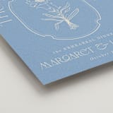 "Flora Arch" - Wedding Party Signs in Cerulean by Baumbirdy - Detail