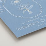 "Flora Arch" - Wedding Party Signs in Cerulean by Baumbirdy - Detail