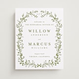 "Greenery Vine" - Wedding Party Signs in Pistachio by Susan Moyal - Front