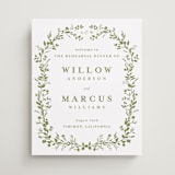 "Greenery Vine" - Wedding Party Signs in Pistachio by Susan Moyal - Front