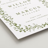 "Greenery Vine" - Wedding Party Signs in Pistachio by Susan Moyal - Detail