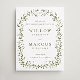 "Greenery Vine" - Wedding Party Signs in Pistachio by Susan Moyal - Front