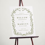 "Greenery Vine" - Wedding Party Signs in Pistachio by Susan Moyal - In Use