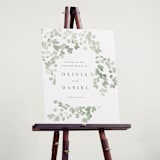 "Vining" - Wedding Party Signs in Eucalyptus by Kristie Kern - In Use