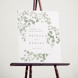 "Vining" - Wedding Party Signs in Eucalyptus by Kristie Kern - In Use