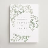 "Vining" - Wedding Party Signs in Eucalyptus by Kristie Kern - Front