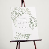"Vining" - Wedding Party Signs in Eucalyptus by Kristie Kern - In Use