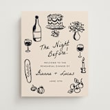 "The Night Before" - Wedding Party Signs in Papyrus by Itsy Belle Studio - Front