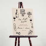 "The Night Before" - Wedding Party Signs in Papyrus by Itsy Belle Studio - In Use