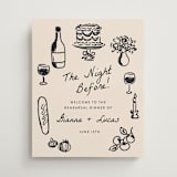 "The Night Before" - Wedding Party Signs in Papyrus by Itsy Belle Studio - Front
