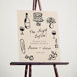 "The Night Before" - Wedding Party Signs in Papyrus by Itsy Belle Studio - In Use