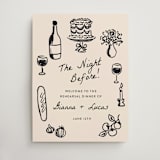 "The Night Before" - Wedding Party Signs in Papyrus by Itsy Belle Studio - Front