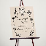 "The Night Before" - Wedding Party Signs in Papyrus by Itsy Belle Studio - In Use