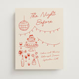 "Party On!" - Wedding Party Signs in Sangria Spark by Zove Ahhh - Front