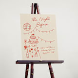 "Party On!" - Wedding Party Signs in Sangria Spark by Zove Ahhh - In Use